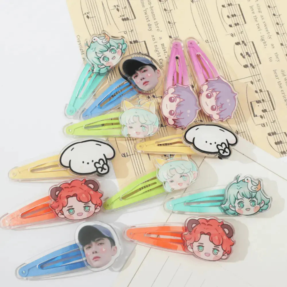 アクリルヘアクリップ 