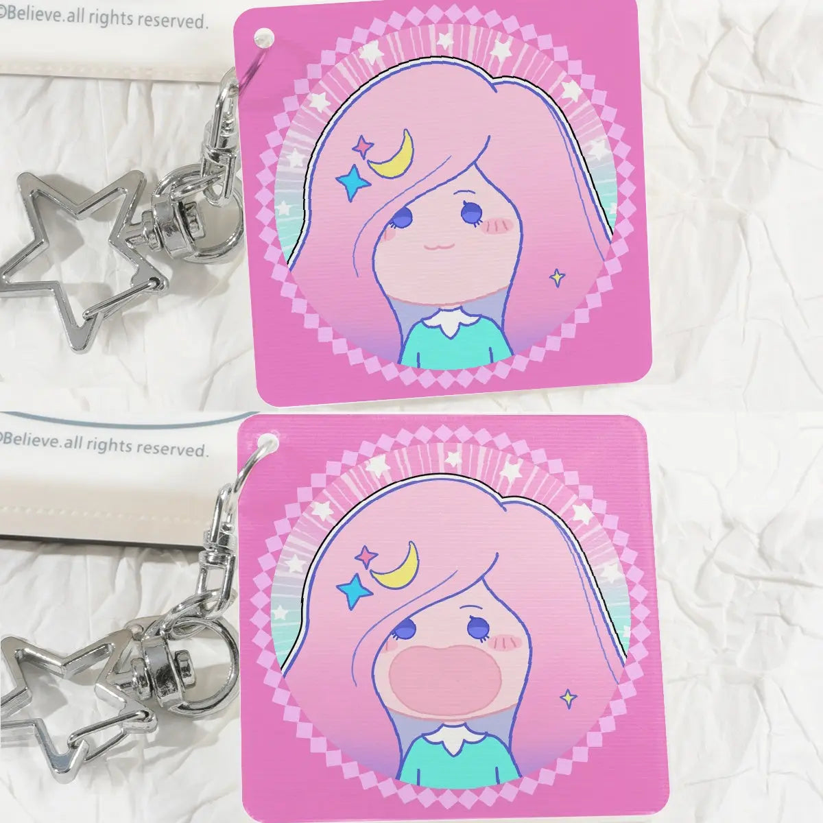 レンチキュラーアクリルチャーム 