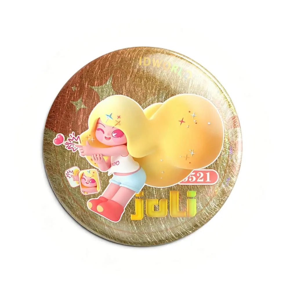 箔押し立体感缶バッジ（58mm） 