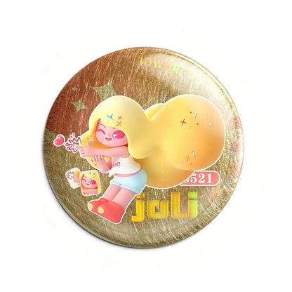 箔押し立体感缶バッジ（58mm） 