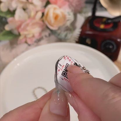 水面加工ピック型アクリルチャーム