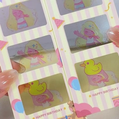 3連光投影チェキ風カード