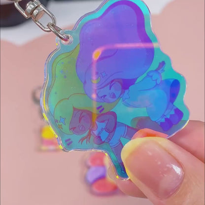 オーロラアクリルキーホルダー