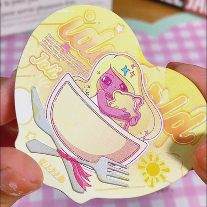 ハートプレートモチーフ缶バッジ