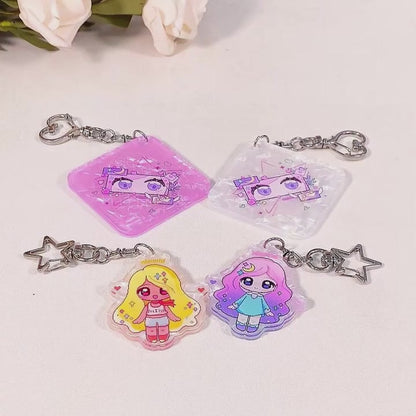 白磁アクリルキーホルダー
