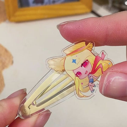 アクリルヘアクリップ