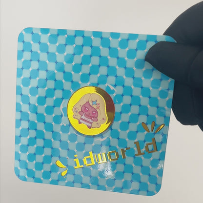 レリーフ箔押しコースター