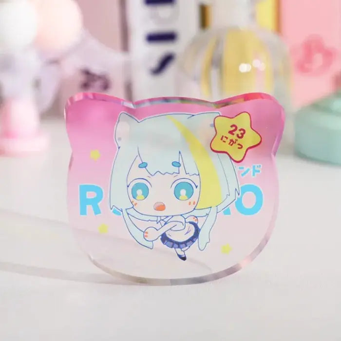 ネコ型ダイカットアクリルブロック - idworld